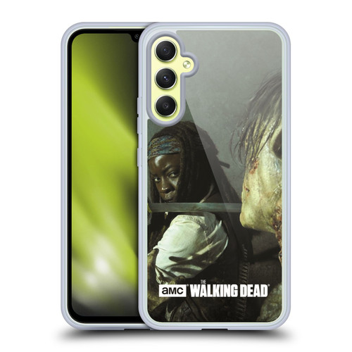 AMC The Walking Dead Filtered Characters Michonne Katana Soft Gel Case for Samsung Galaxy A34 5G