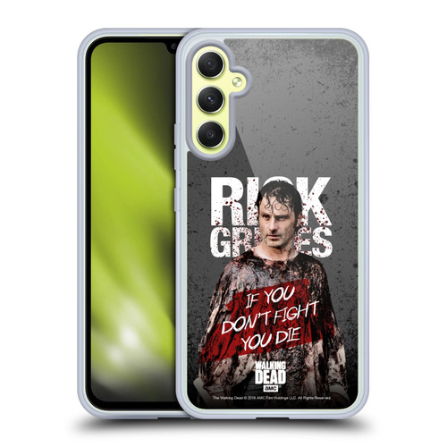 AMC The Walking Dead Rick Grimes Legacy Bloody Poncho Soft Gel Case for Samsung Galaxy A34 5G