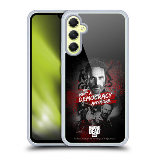 AMC The Walking Dead Rick Grimes Legacy Democracy Soft Gel Case for Samsung Galaxy A34 5G