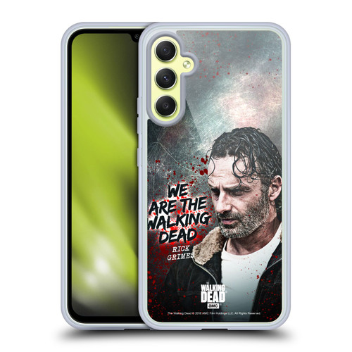 AMC The Walking Dead Rick Grimes Legacy Quote Soft Gel Case for Samsung Galaxy A34 5G