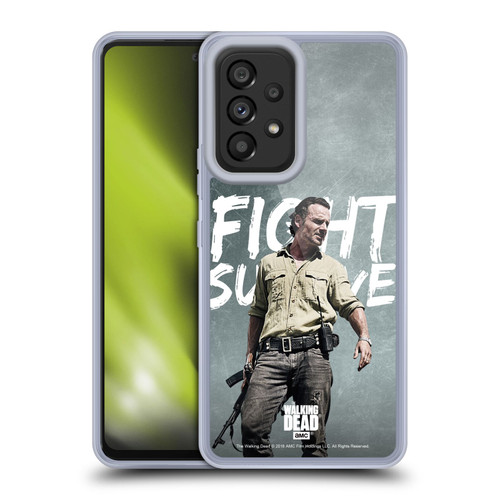 AMC The Walking Dead Rick Grimes Legacy Fight Survive Soft Gel Case for Samsung Galaxy A53 5G (2022)