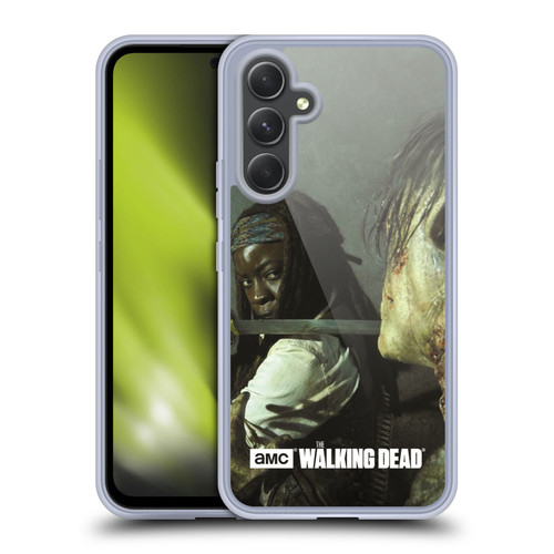 AMC The Walking Dead Filtered Characters Michonne Katana Soft Gel Case for Samsung Galaxy A54 5G