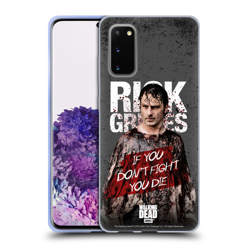 AMC The Walking Dead Rick Grimes Legacy Bloody Poncho Soft Gel Case for Samsung Galaxy S20 / S20 5G