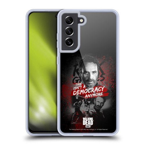 AMC The Walking Dead Rick Grimes Legacy Democracy Soft Gel Case for Samsung Galaxy S21 FE 5G & MagSafe