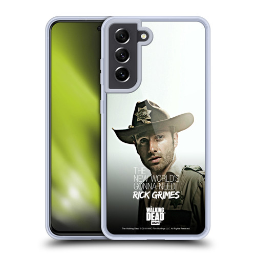 AMC The Walking Dead Rick Grimes Legacy Deputy Hat Soft Gel Case for Samsung Galaxy S21 FE 5G & MagSafe