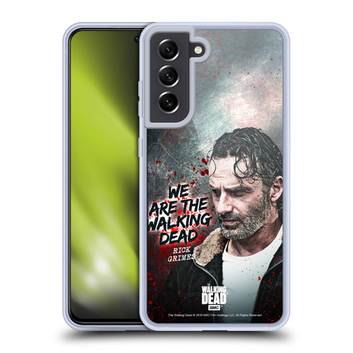 AMC The Walking Dead Rick Grimes Legacy Quote Soft Gel Case for Samsung Galaxy S21 FE 5G & MagSafe