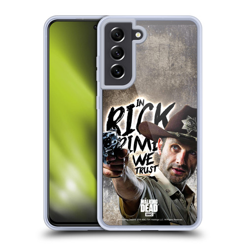 AMC The Walking Dead Rick Grimes Legacy Sheriff's Deputy Soft Gel Case for Samsung Galaxy S21 FE 5G & MagSafe