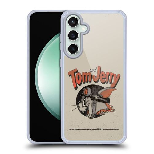 Tom and Jerry Typography Art Jerry Soft Gel Case for Samsung Galaxy S23 FE 5G & MagSafe