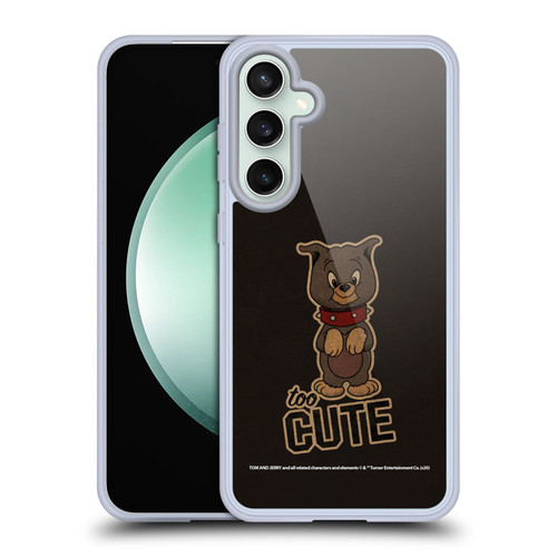 Tom and Jerry Typography Art Too Cute Soft Gel Case for Samsung Galaxy S23 FE 5G & MagSafe