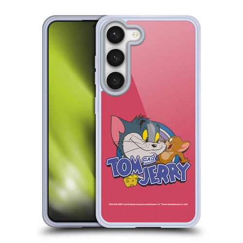 Tom and Jerry Typography Art Classic Soft Gel Case for Samsung Galaxy S23 5G & MagSafe