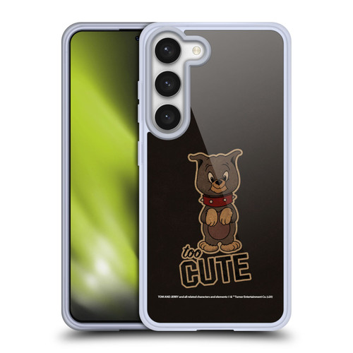 Tom and Jerry Typography Art Too Cute Soft Gel Case for Samsung Galaxy S23 5G & MagSafe