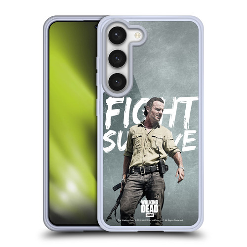 AMC The Walking Dead Rick Grimes Legacy Fight Survive Soft Gel Case for Samsung Galaxy S23 5G & MagSafe