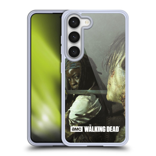 AMC The Walking Dead Filtered Characters Michonne Katana Soft Gel Case for Samsung Galaxy S23 5G & MagSafe