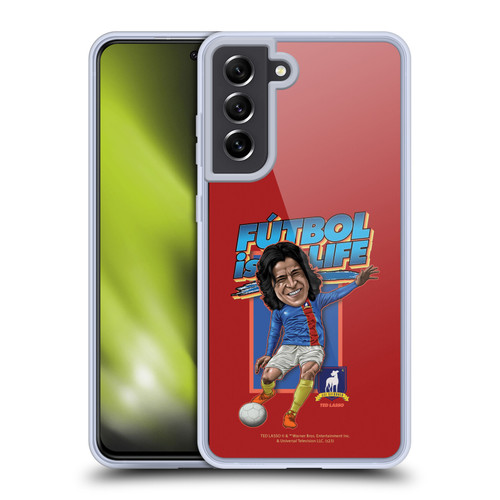 Ted Lasso Season 3 Bobbleheads Futbol Is Life Soft Gel Case for Samsung Galaxy S21 FE 5G & MagSafe