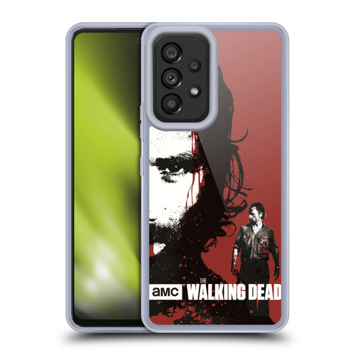 AMC The Walking Dead Gore Bloody Face Rick Soft Gel Case for Samsung Galaxy A53 5G (2022)