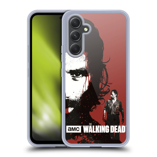 AMC The Walking Dead Gore Bloody Face Rick Soft Gel Case for Samsung Galaxy A54 5G