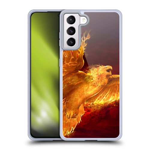 Tom Wood Fire Creatures Phoenix Soft Gel Case for Samsung Galaxy S21+ 5G & MagSafe