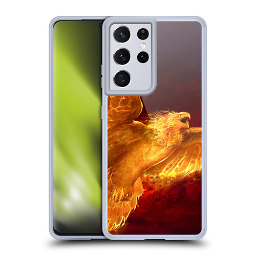 Tom Wood Fire Creatures Phoenix Soft Gel Case for Samsung Galaxy S21 Ultra 5G & MagSafe