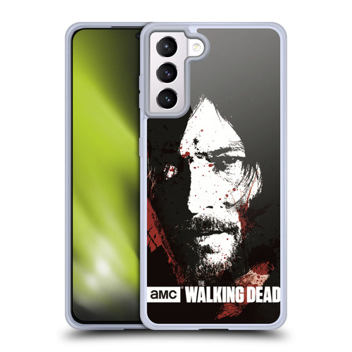 AMC The Walking Dead Gore Blood Bath Daryl Soft Gel Case for Samsung Galaxy S21+ 5G & MagSafe