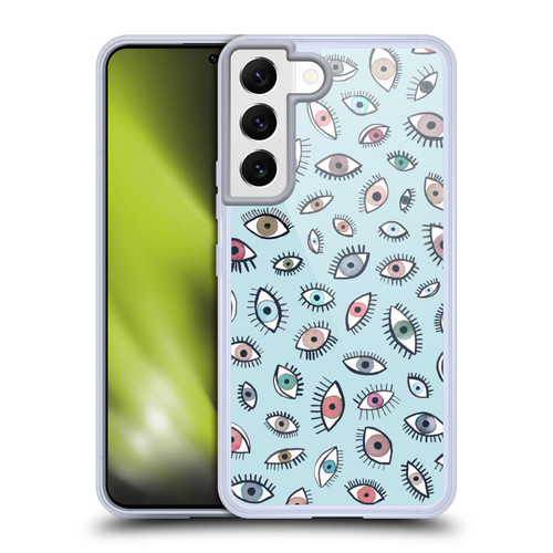 Ninola Patterns 4 Eyes Blue Soft Gel Case for Samsung Galaxy S22 5G & MagSafe