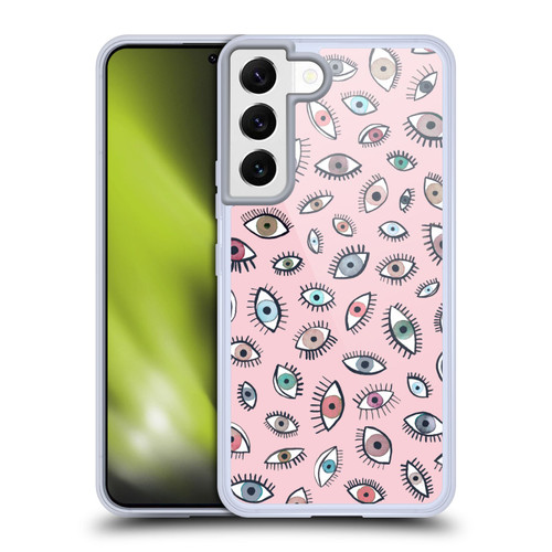 Ninola Patterns 4 Eyes Pink Soft Gel Case for Samsung Galaxy S22 5G & MagSafe
