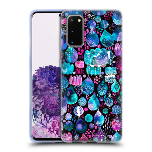 Ninola Watercolor Prints Rain Drops Soft Gel Case for Samsung Galaxy S20 / S20 5G