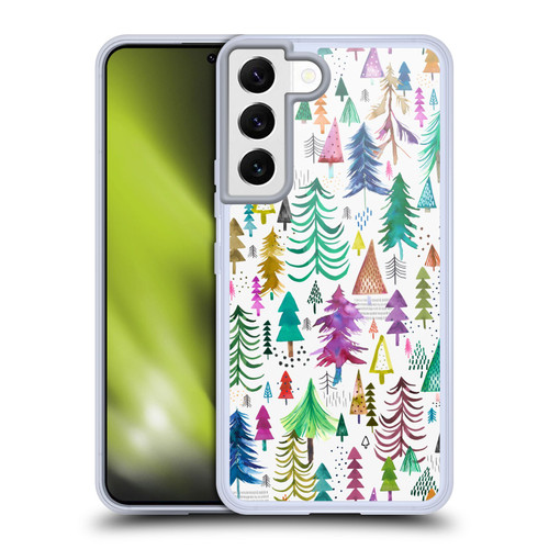 Ninola Patterns 4 Colourful Pines Soft Gel Case for Samsung Galaxy S22 5G & MagSafe