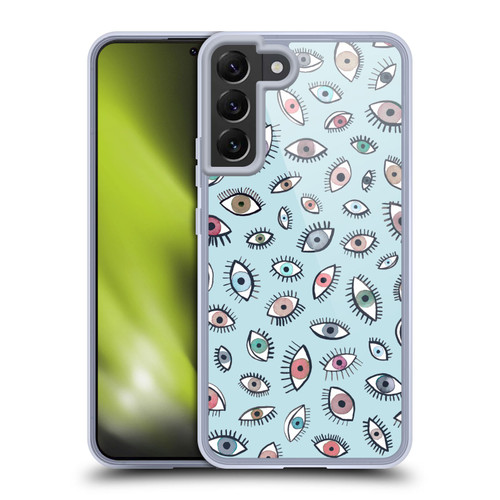 Ninola Patterns 4 Eyes Blue Soft Gel Case for Samsung Galaxy S22+ 5G & MagSafe