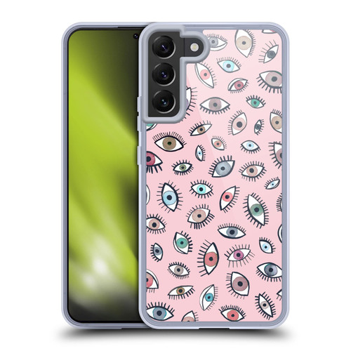 Ninola Patterns 4 Eyes Pink Soft Gel Case for Samsung Galaxy S22+ 5G & MagSafe