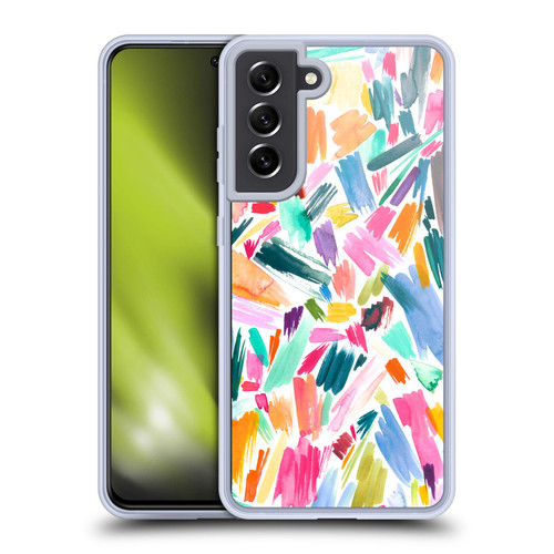 Ninola Watercolor Prints Scribble Soft Gel Case for Samsung Galaxy S21 FE 5G & MagSafe