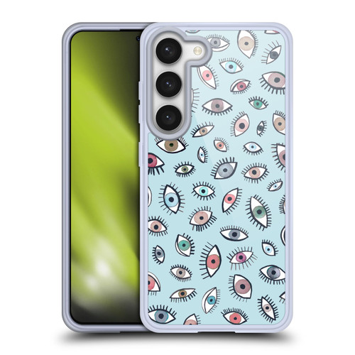 Ninola Patterns 4 Eyes Blue Soft Gel Case for Samsung Galaxy S23 5G & MagSafe