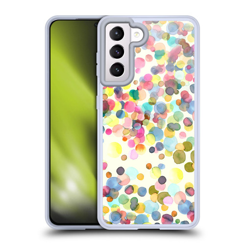 Ninola Watercolor Prints Dots Soft Gel Case for Samsung Galaxy S21 5G & MagSafe