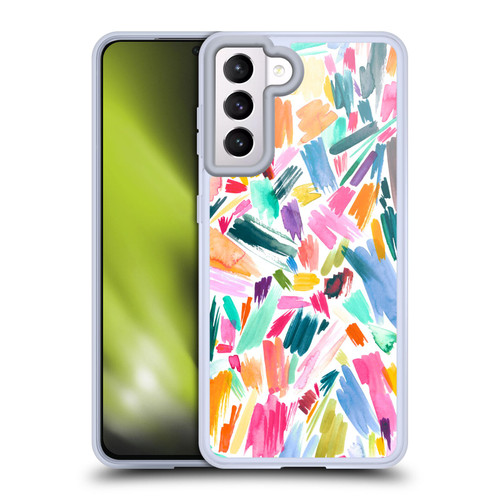 Ninola Watercolor Prints Scribble Soft Gel Case for Samsung Galaxy S21 5G & MagSafe
