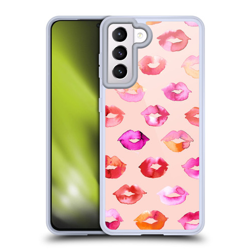 Ninola Watercolor Prints Sweet Kisses Soft Gel Case for Samsung Galaxy S21 5G & MagSafe