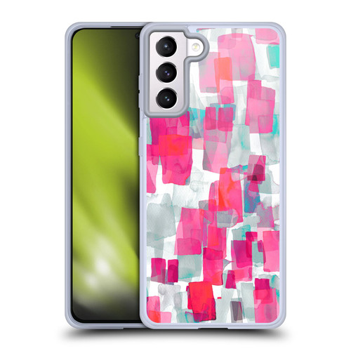 Ninola Watercolor Prints Pink Soft Gel Case for Samsung Galaxy S21+ 5G & MagSafe
