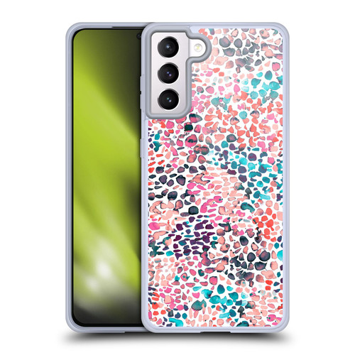 Ninola Watercolor Prints Speckled Painting Soft Gel Case for Samsung Galaxy S21+ 5G & MagSafe