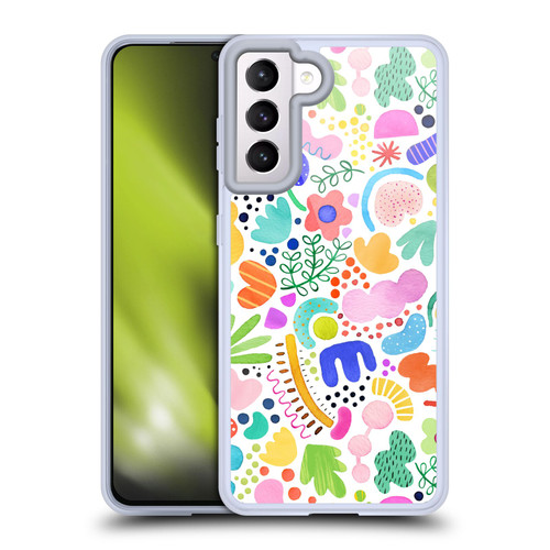 Ninola Summer Patterns Modern Bold Shapes Soft Gel Case for Samsung Galaxy S21 5G & MagSafe