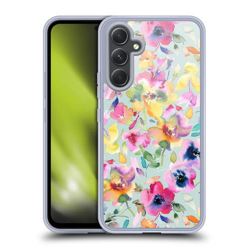 Ninola Pastel Beautiful Floral Artistic Summer Soft Gel Case for Samsung Galaxy A54 5G