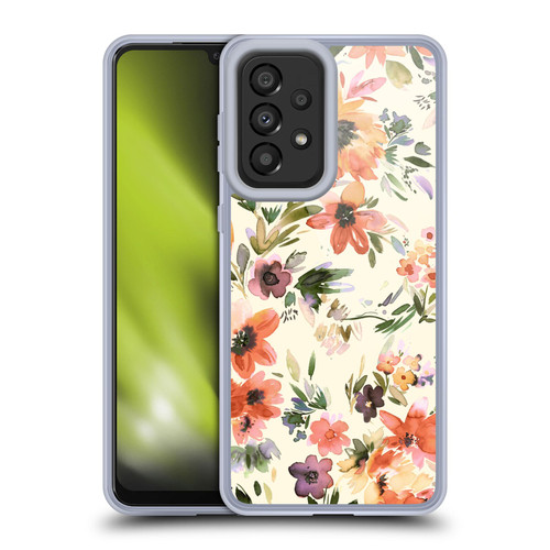 Ninola Spring Floral Painterly Flowers Soft Gel Case for Samsung Galaxy A33 5G (2022)