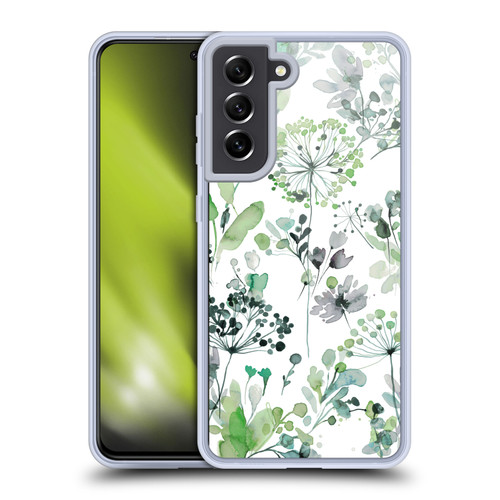 Ninola Wild Grasses Eucalyptus Soft Gel Case for Samsung Galaxy S21 FE 5G & MagSafe