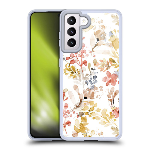 Ninola Wild Grasses Gold Plants Soft Gel Case for Samsung Galaxy S21 5G & MagSafe