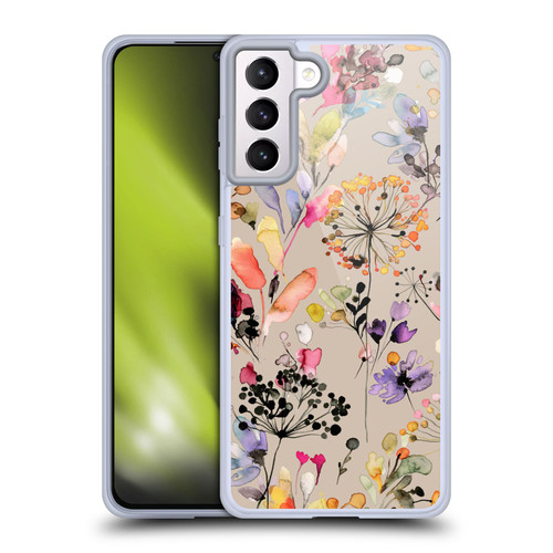 Ninola Wild Grasses Beige Soft Gel Case for Samsung Galaxy S21+ 5G & MagSafe
