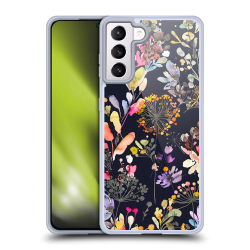 Ninola Wild Grasses Black Soft Gel Case for Samsung Galaxy S21+ 5G & MagSafe