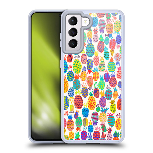 Ninola Patterns Cute Pineapples Soft Gel Case for Samsung Galaxy S21 5G & MagSafe