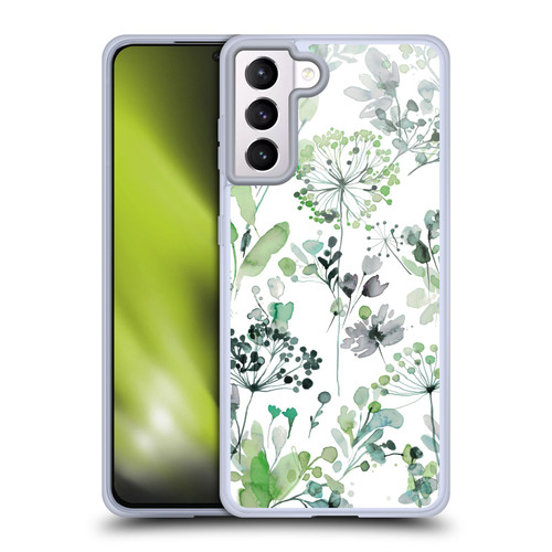 Ninola Wild Grasses Eucalyptus Soft Gel Case for Samsung Galaxy S21+ 5G & MagSafe