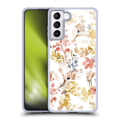 Ninola Wild Grasses Gold Plants Soft Gel Case for Samsung Galaxy S21+ 5G & MagSafe