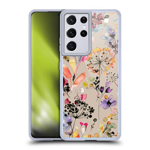 Ninola Wild Grasses Beige Soft Gel Case for Samsung Galaxy S21 Ultra 5G & MagSafe