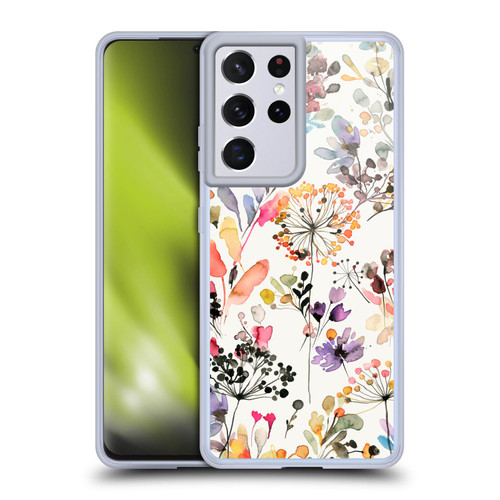 Ninola Wild Grasses Multicolor Soft Gel Case for Samsung Galaxy S21 Ultra 5G & MagSafe