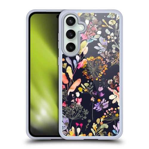 Ninola Wild Grasses Black Soft Gel Case for Samsung Galaxy S23 FE 5G & MagSafe