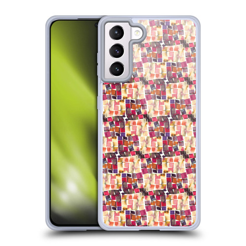 Ninola Patterns Minimal Crochet Soft Gel Case for Samsung Galaxy S21+ 5G & MagSafe